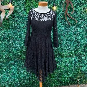 Black lace Free People dress, size 6